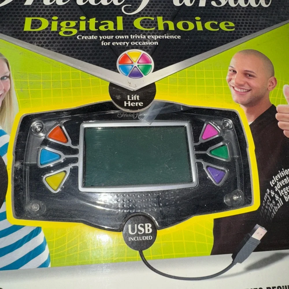 Trivial Pursuit Digital Choice Adult Board Game Hasbro Electronic USB 2-36 Playe